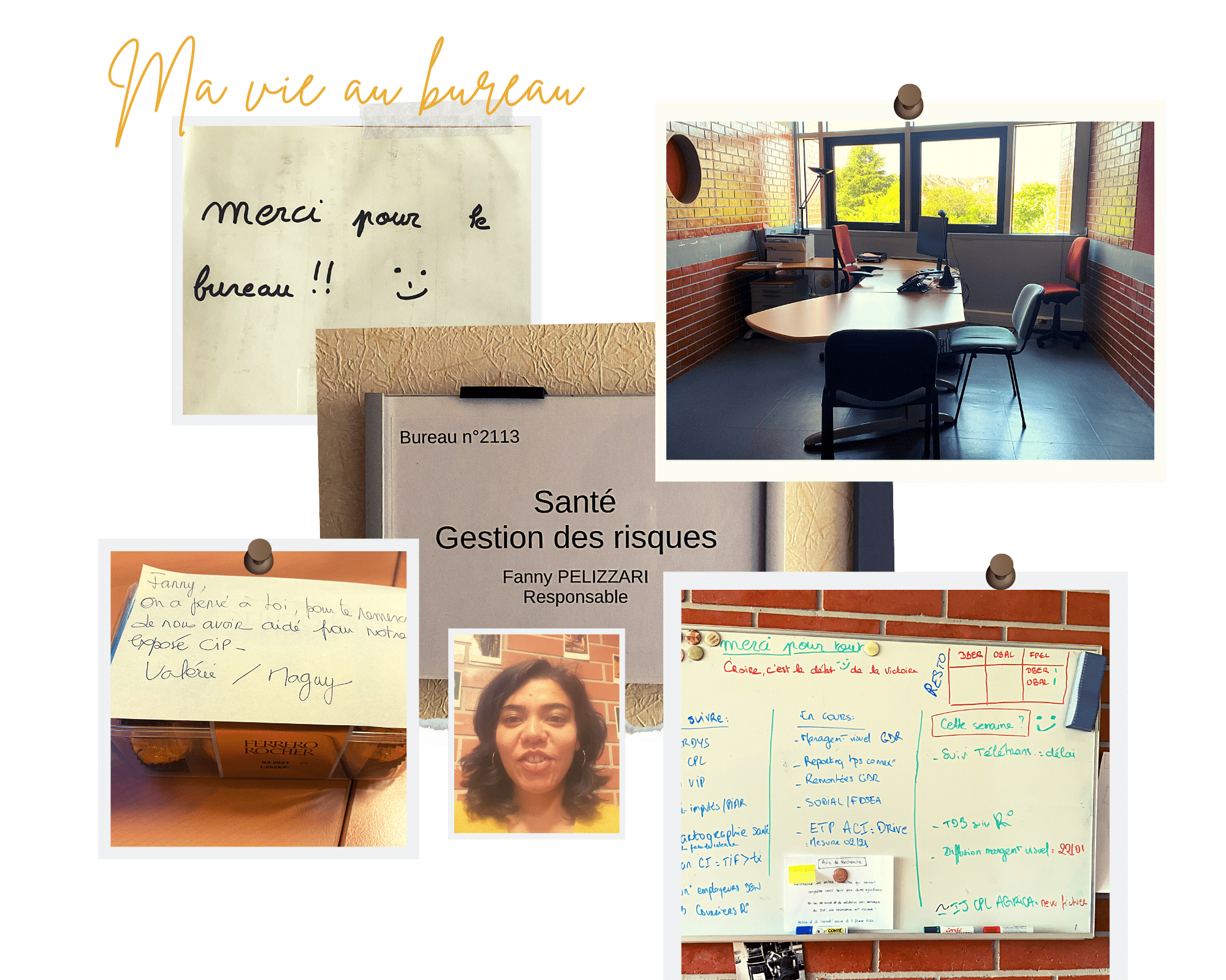 Brown coffee photo collage